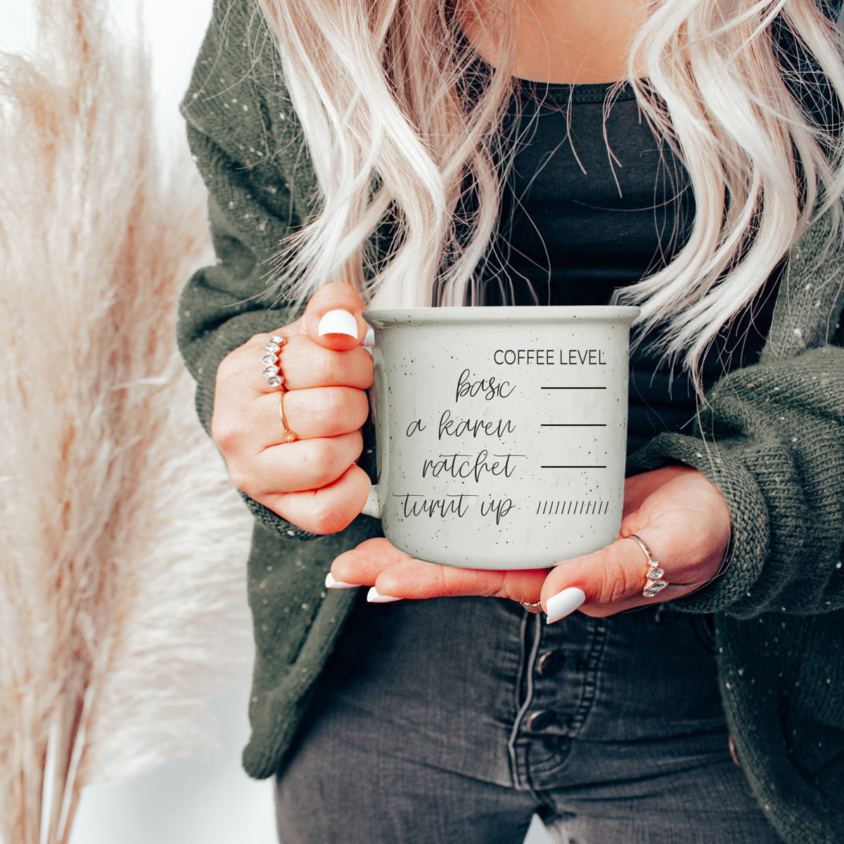 caffeine level mugs
morning attitude gifts
